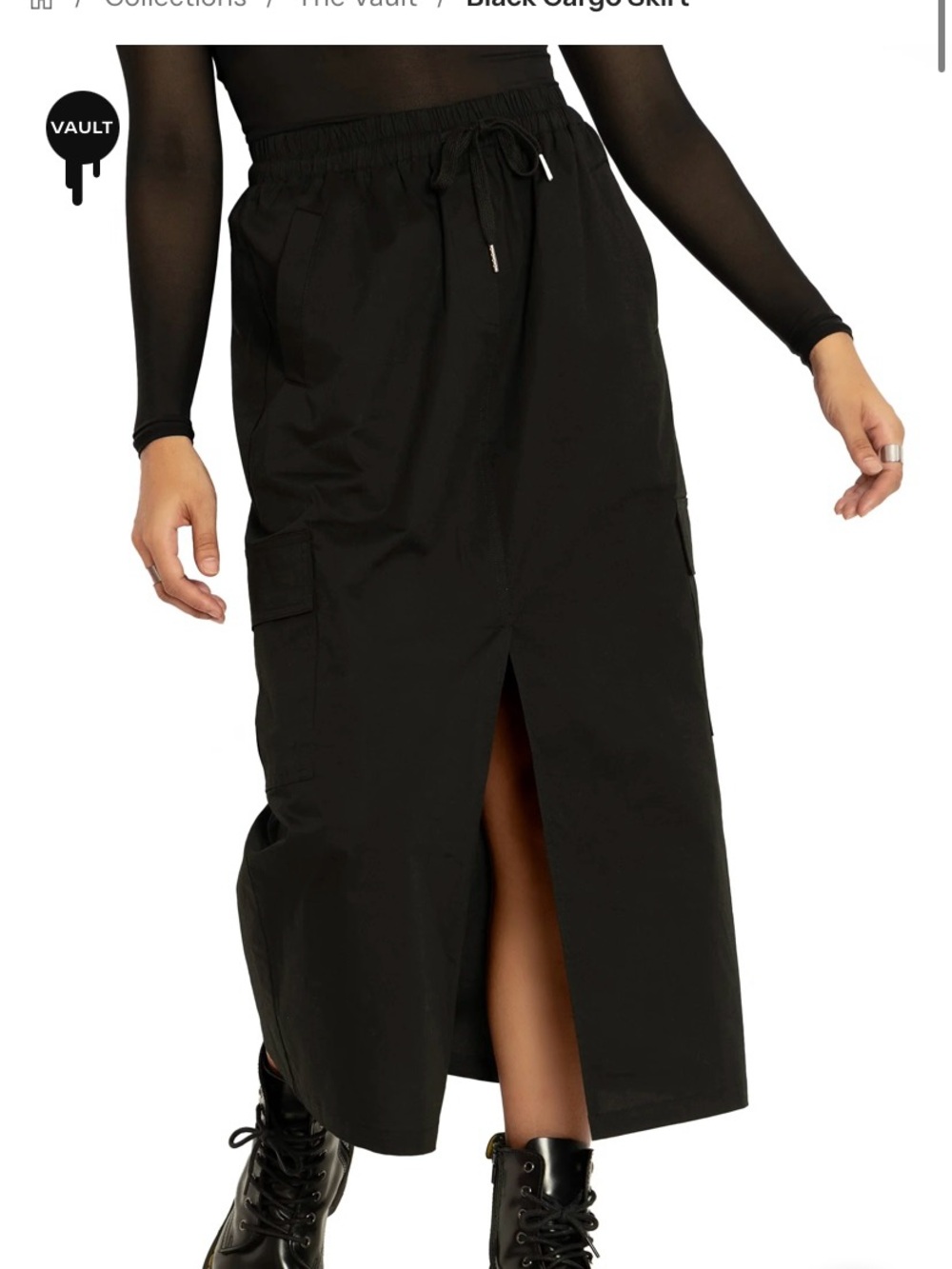 Blackmilk Black Cargo Skirt - NWT - Y2K Street Style